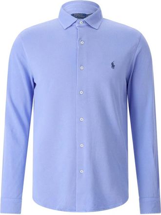 Polo Ralph Lauren Formal Shirts - Heren - Zakelijke Overhemden - Blauw - M - Katoen - Overhemden