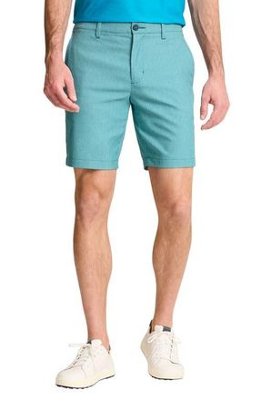 Tommy Bahama Barbados Pro 9-Inch Flat Front IslandZone Shorts in Glass Bottle at Nordstrom, Size 32