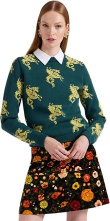 La DoubleJ Gryphos Trui - Dames - Ronde hals truien - Veelkleurig - M - Polyester - Truien & Vesten