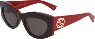 Gucci Cat Eye Zonnebril Gg1843S - unisex - Accessoires - Rood - Maat: 53 MM