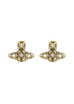 Vivienne Westwood Rachelle bas Relief Crystal-embellished Stud Earrings - Gold - One Size