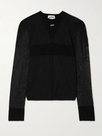 Jean Paul Gaultier Maglia A Pannelli - Nero