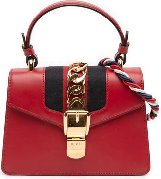 Gucci Pre-owned Gucci Mini Calfskin Sylvie Satchel Ladies 470270 525040