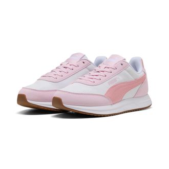 Puma Sneaker PUMA R78 LIGHTWIND, Damen, Gr. 37,5, puma wei&szlig;, rosy outlook, pearl pink, Textil, mehrfarbig, Schuhe Sneaker, mit Mesh-Obermaterial, mit SOFTF