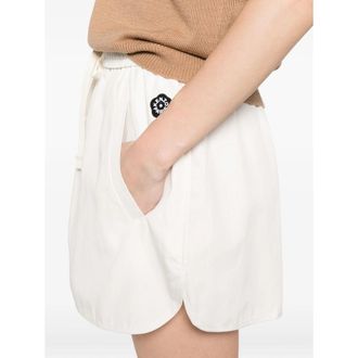 Kenzo Cotton-Blend A-Line A-Line Skirt - Beige