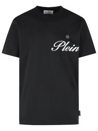 Philipp Plein Signature Black Cotton T-Shirt