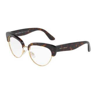 Dolce & Gabbana DG3247502 Cat-Eye Tortoiseshell Eyeglasses - Brown