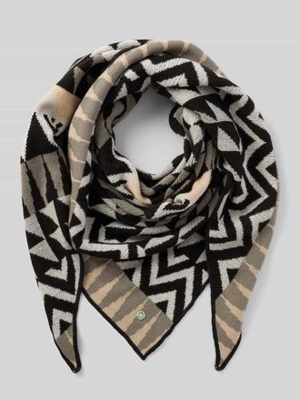 Codello Schal mit Woll-Anteil Modell Intarsien in Mittelgrau, Größe 1