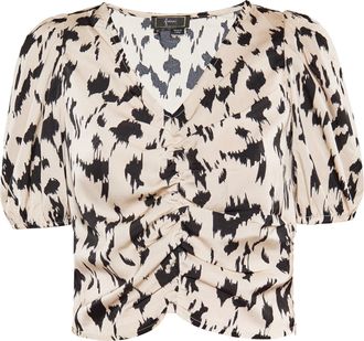 Faina Blouse Dames Beige Veelkleurig