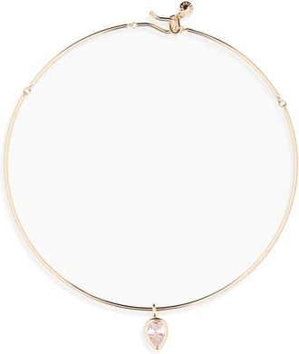BaubleBar Maci Collar Necklace in Gold/crystal at Nordstrom