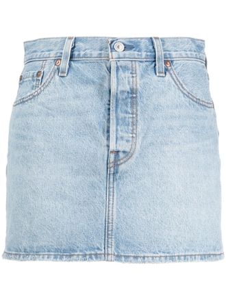 Levi's mid-rise denim skirt - Blue
