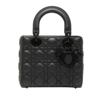 Dior Pre-owned Lady Dior - Dames - Pre-owned - Zwart - Maat: ONE Size Leer