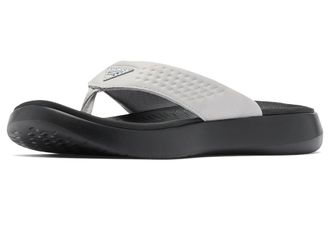 Columbia Boatside Fish Flip Mens Sandals Grey Ice/Black : 10 D - Medium, Rubber