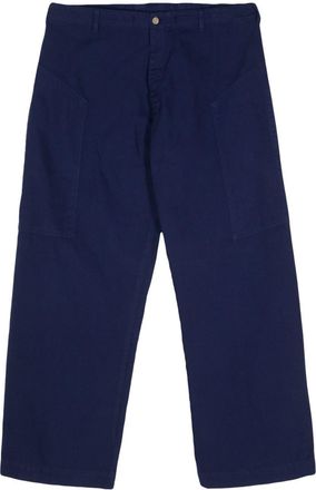 Valentino Garavani 2000 straight-leg trousers - men - Cotton - 52 - Blue