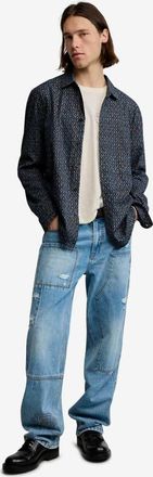 Desigual Camicia ricamata blu