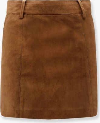 Dunst Gonna Mini in alter suede - DUNST - gender_Woman