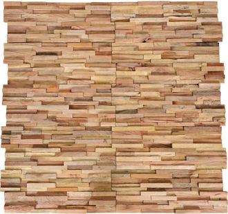 vidaXL Vidaxl - Paneles De Revestimiento De Pared 3d 10 Uds Madera Teca 1,08 M&sup2;