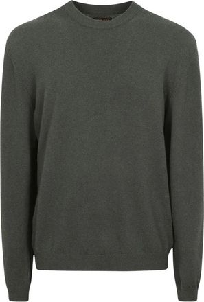Woolrich Lambswool Crewneck Gg 12 - Heren - Ronde hals truien - Groen - L - Wol - Truien & Vesten