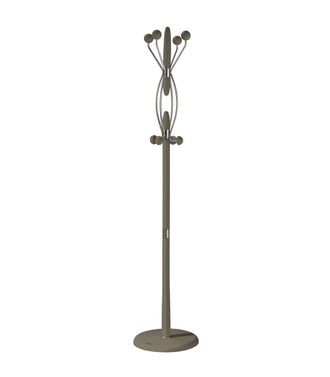 HERDASA Herdasa - Perchero Mod. 424 Herrajes En Cromo Satinado Lacado Moka, 184 Cm(alto)37 Cm(ancho)37 Cm(largo)