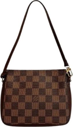 Louis Vuitton Pre-owned Pouch - Dames - Vintage Schoudertas - Bruin - ONE Size - Leer - Vintage