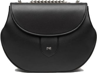 Nero Giardini Stijlvolle Schoudertas Made in Italy - Dames - Handtassen - Zwart - ONE Size - Tassen