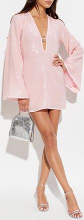Os&eacute;ree Sequin Dress, Womens, Pink