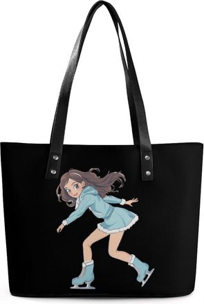 Generic Beautiful Figure Skater Women Tote Bags for Women Cute Shoulder Purses Handbags
