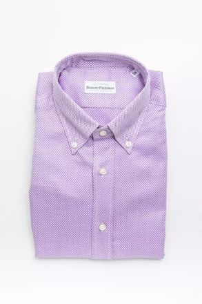 Robert Friedman Multicolor Cotton Men Mens Shirt