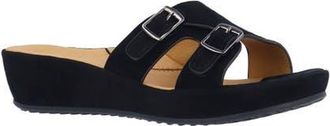 L'Amour Des Pieds Careena Wedge Slide Sandal in Black at Nordstrom, Size 9.5