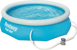 Bestway Piscina Desmontable Autoportante Fast Set 305x76 Cm Depuradora De Cartucho De 1.249 L/h