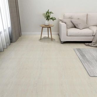 vidaXL Tarimas De Suelo Autoadhesivas 20 Uds Pvc Crema 1,86 M&sup2; Vidaxl