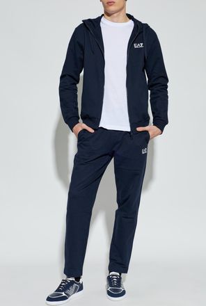 Emporio Armani T-shirt With Printed Logo, Mens, White