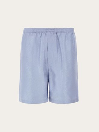 Ferragamo Men Silk Bermuda shorts Blue