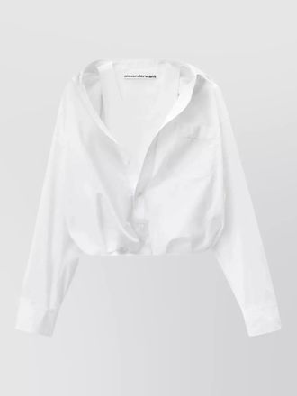 Alexander Wang cropped shirt and tank long sleeves