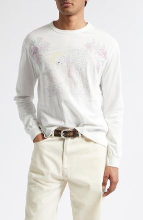 Our Legacy Cruise Long Sleeve Graphic T-Shirt in Farewell Print at Nordstrom, Size 42 Us