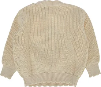 Bobo Choses Boys Daisy Sweater Beige Organic Cotton