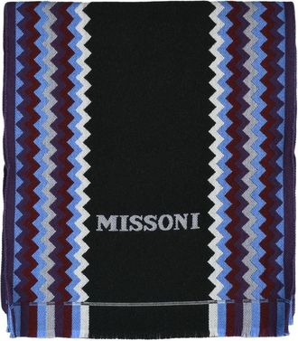 Missoni Black Bordeaux Wool Scarf