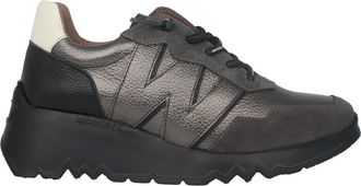 Wonders Schoenen, Dames, Grijs, 37 EU, Leer, Trendy Leren Dames Sneaker