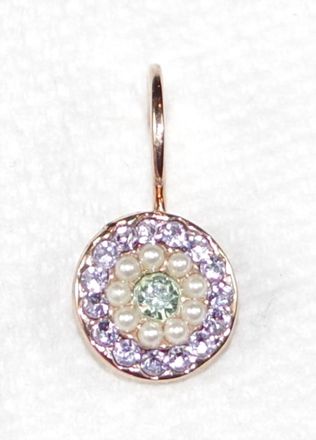 Mariana Womens Mint Chip Earrings In Lavender/ Green/ Pearl
