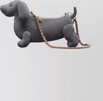 Thom Browne dachshund shape shoulder bag with chain strap