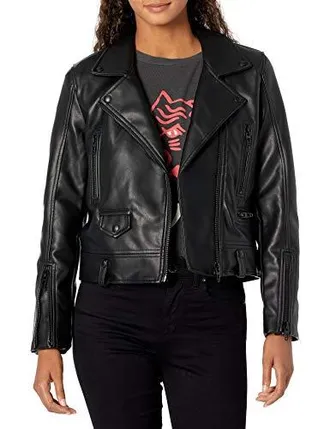 BLANKNYC Vegan Leather Blazer in high quality Fighting Words XSmall New Womens Jacket