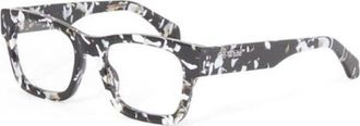 Off-white Unisex Black Square Eyeglass Frames OERJ078STYLE78 1200