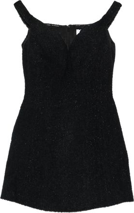 Self Portrait Mini-jurk met V-hals - Zwart