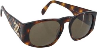 Chanel Pre-owned Accessories, female, Brown, Size: ONE SIZE Pre-owned Vintage Sunglasses