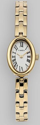 Timex Cavatina Gold Tone Case Bracelet Uhr gelb