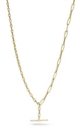 Ember Fine Jewelry 14K Gold T-Bar Link Necklace