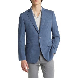 Alton Lane Soho Stretch Denim Sport Coat in Slate Blue Waffle at Nordstrom Rack, Size X-Large