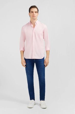 Eden Park Chemise - Heren - Casual Overhemden - Roze - 2XL - Katoen - Overhemden