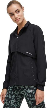 Casall Dynamisch Windjack - Dames - Windbreakers - Zwart - XS - Polyester - Fitness