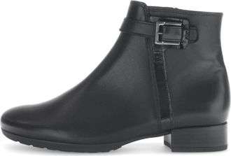 Gabor Elegante Enkellaars - Dames - Enkellaarsjes - Zwart - 39 1/2 EU - Leer - Schoenen